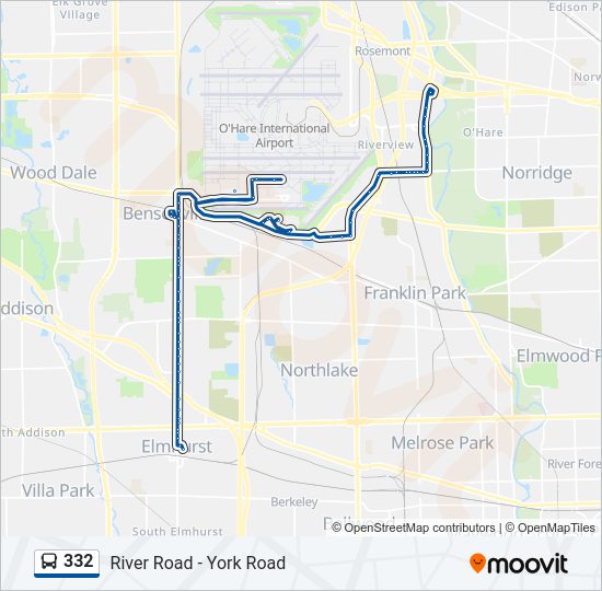 332 Bus Line Map