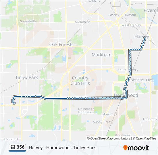 356 bus Line Map