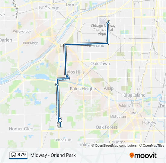 379 Bus Line Map