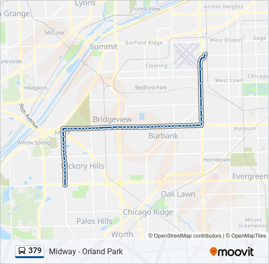 379 Bus Line Map