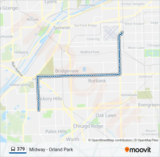 379 Bus Line Map