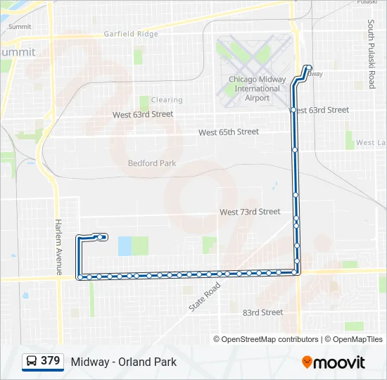 379 Bus Line Map