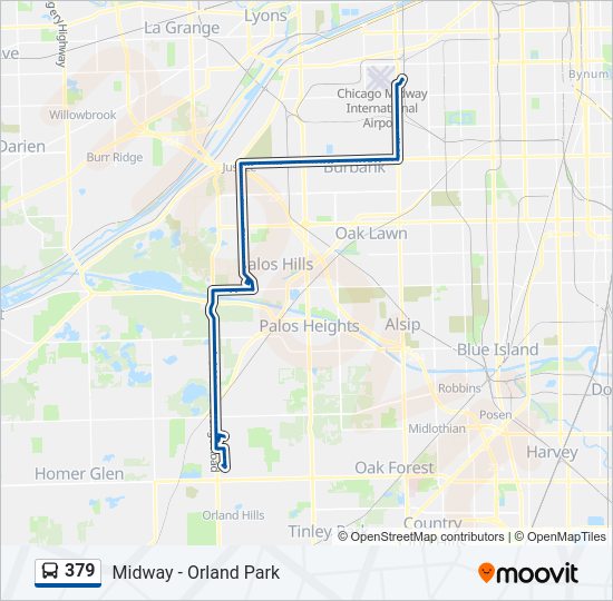 379 Bus Line Map