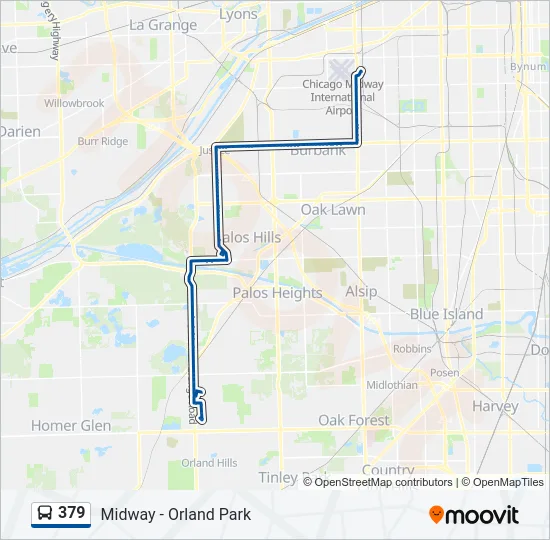 379 Bus Line Map
