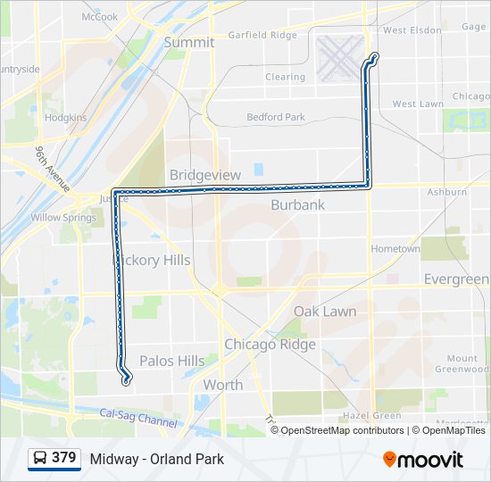 379 Bus Line Map