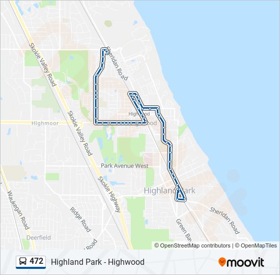 472 bus Line Map