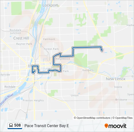 508 Bus Line Map