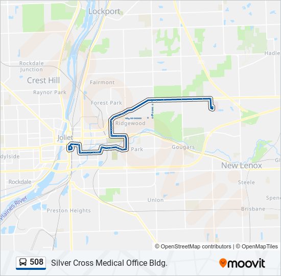 508 bus Line Map