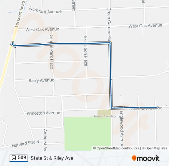 509 Bus Line Map