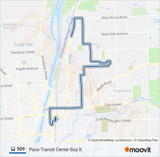 509 Bus Line Map