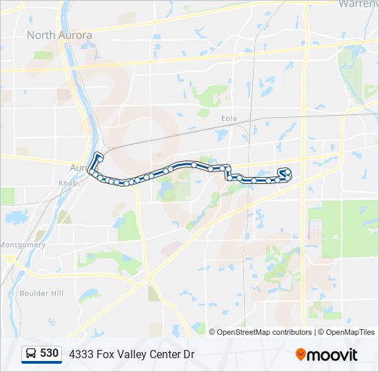 530 bus Line Map