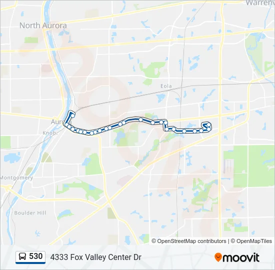 530 Bus Line Map