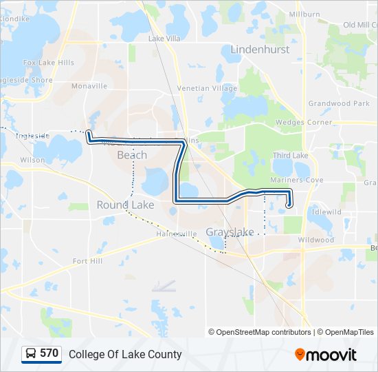 570 bus Line Map