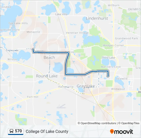 570 Bus Line Map
