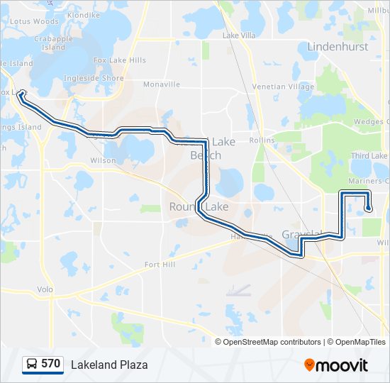 570 Bus Line Map