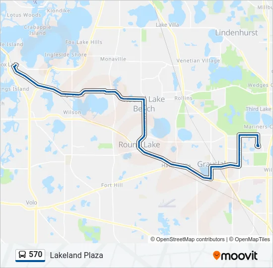 570 Bus Line Map
