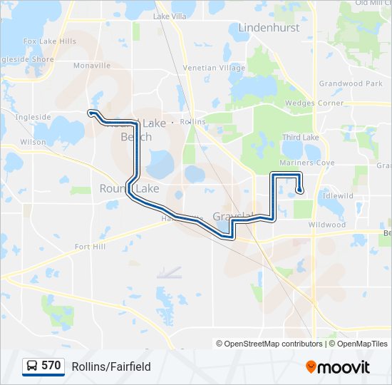 570 Bus Line Map