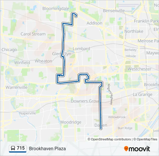 715 Bus Line Map