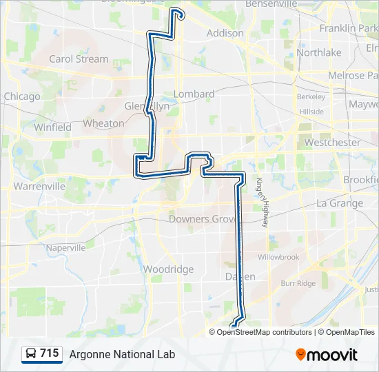 715 Bus Line Map