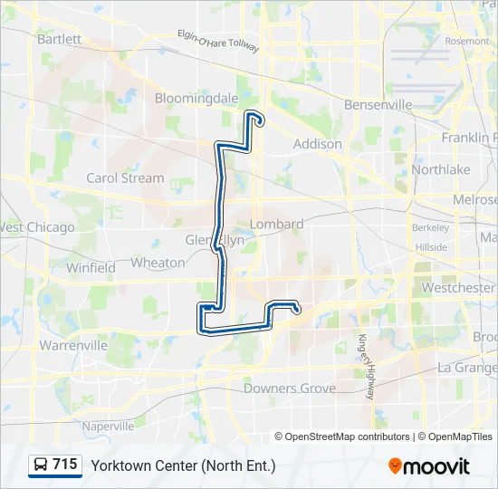 715 Bus Line Map