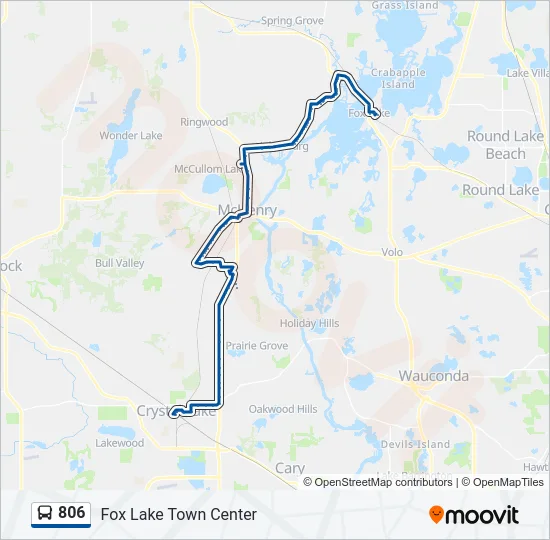 806 Bus Line Map