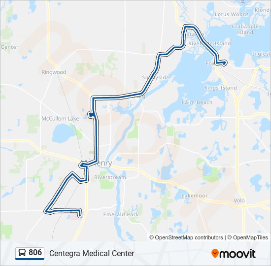 806 Bus Line Map