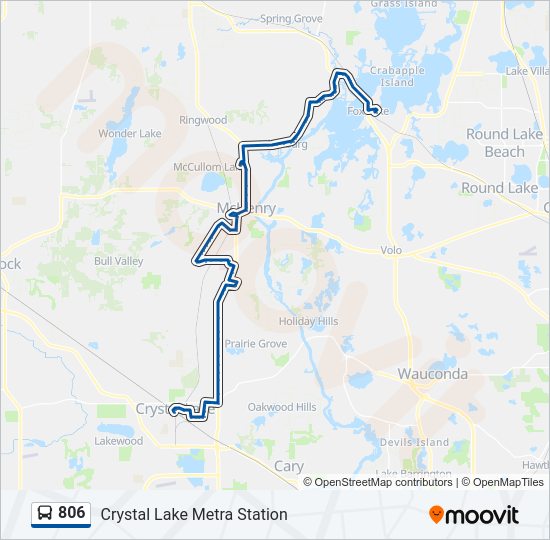 806 Bus Line Map