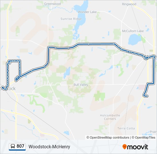 807 Bus Line Map