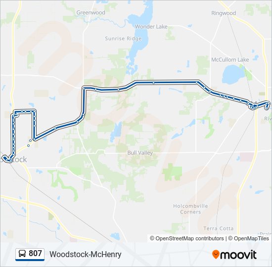 807 Bus Line Map