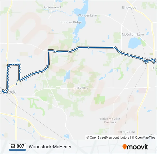 807 Bus Line Map
