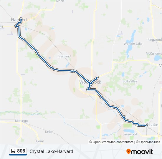 808 Bus Line Map