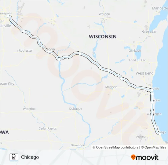 BOREALIS Train Line Map