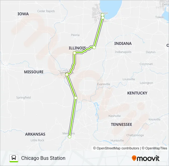 FLIXBUS 2510 Bus Line Map