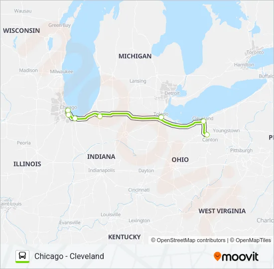 FLIXBUS 2516 Bus Line Map