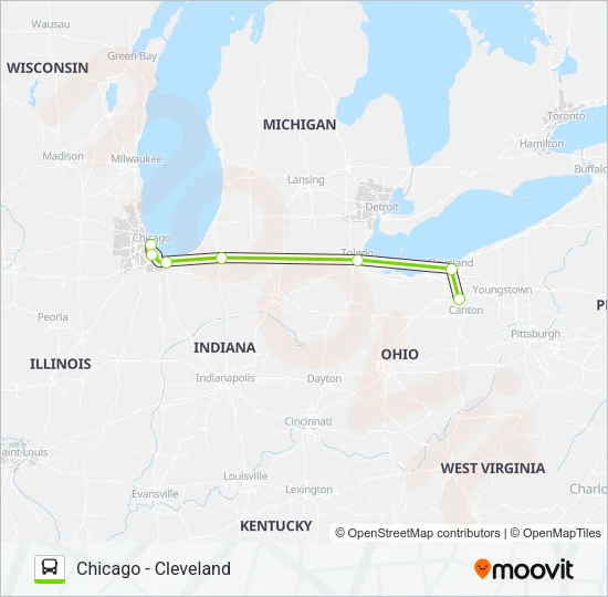 FLIXBUS 2516 Bus Line Map