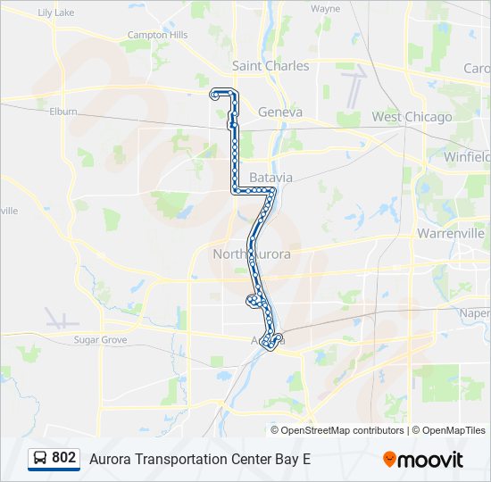 802 bus Line Map