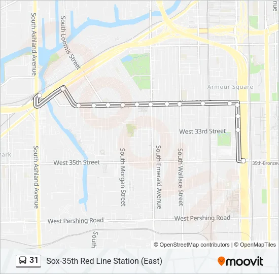 31 Bus Line Map