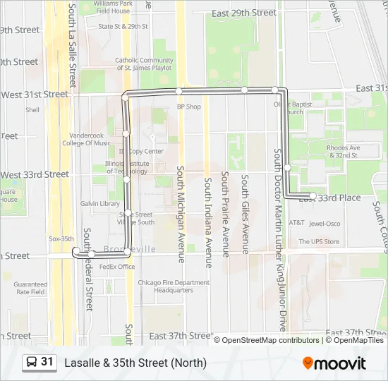 31 Bus Line Map