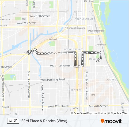 31 bus Line Map