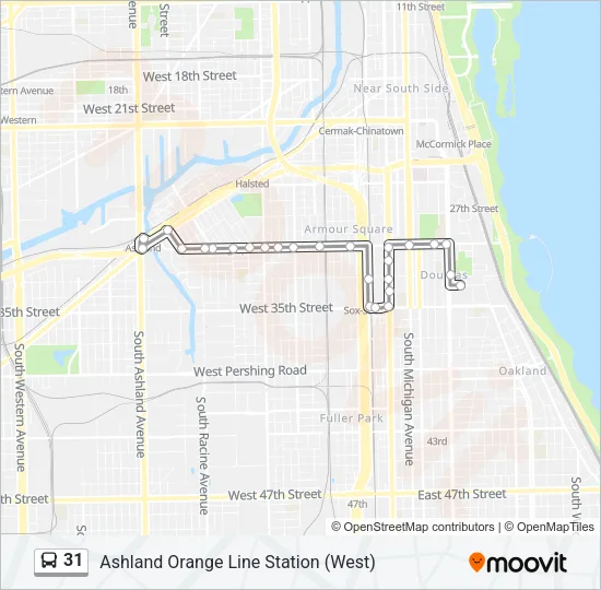 31 Bus Line Map