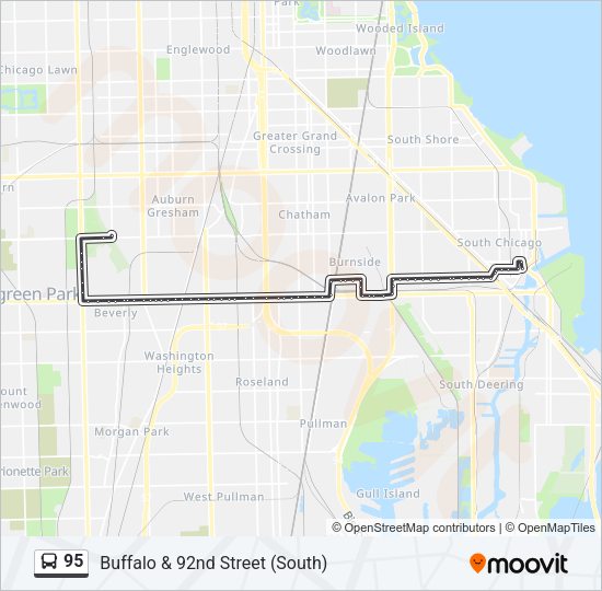 95 Bus Line Map