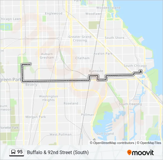 95 Bus Line Map