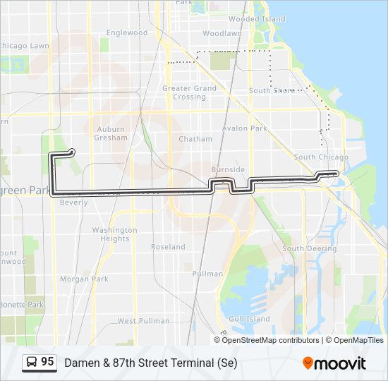 95 Bus Line Map