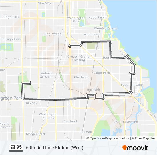 95 Bus Line Map