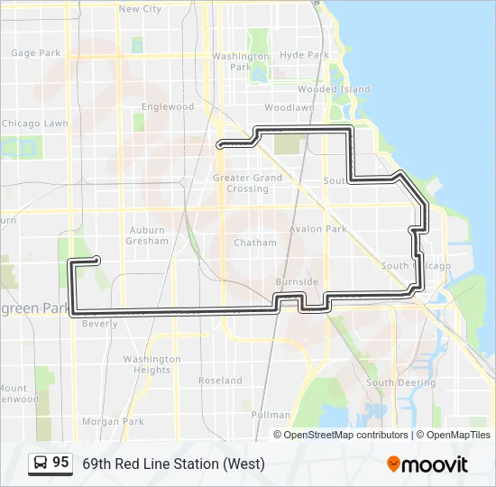 95 Bus Line Map