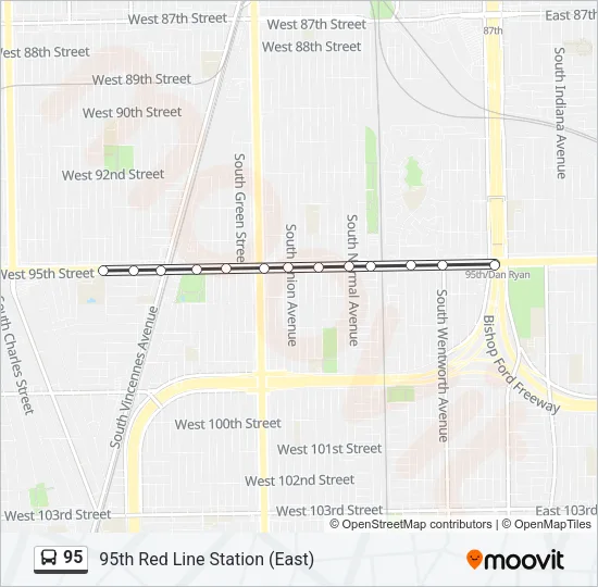 95 Bus Line Map