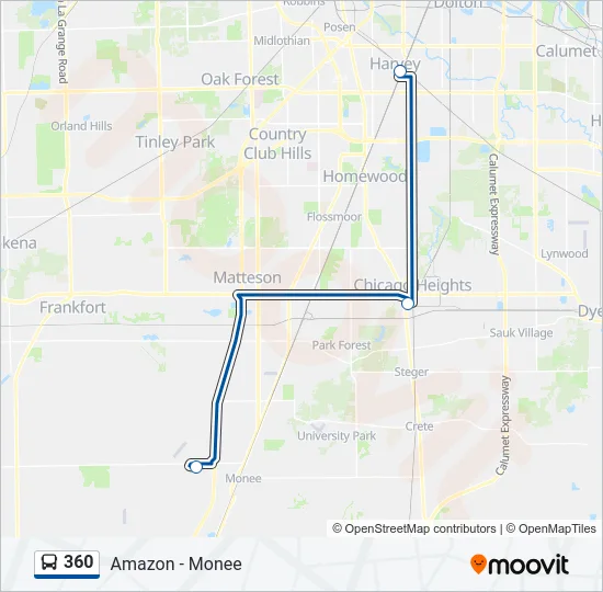 360 Bus Line Map