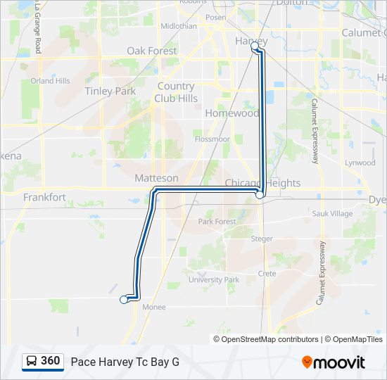 360 Bus Line Map
