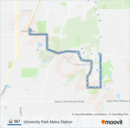 367 Bus Line Map