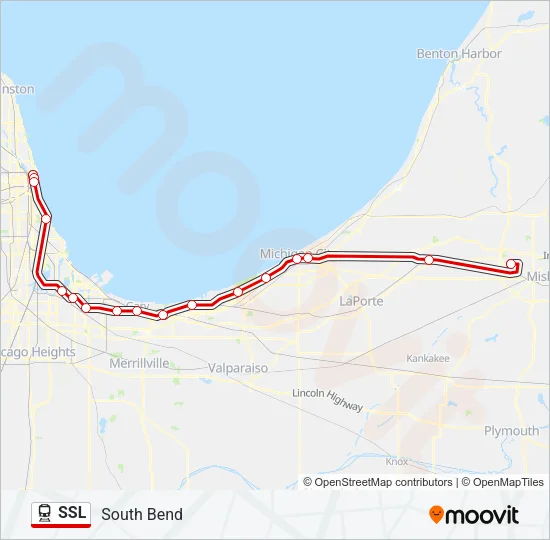 Mapa de SSL de tren